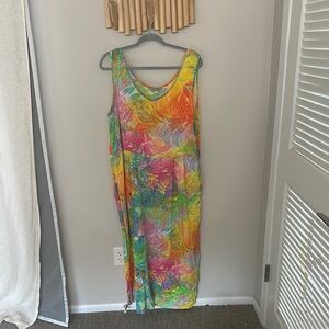 Vintage Jams World Yellow Orange Asymmetrical Sundress